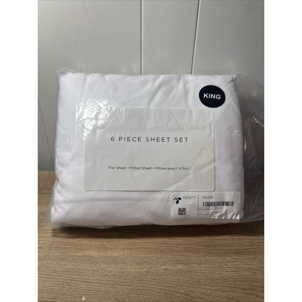 4 Piece Sheet Set - Comfy Breathable & Cooling Sheets Hotel Luxury Bed Sheets B1